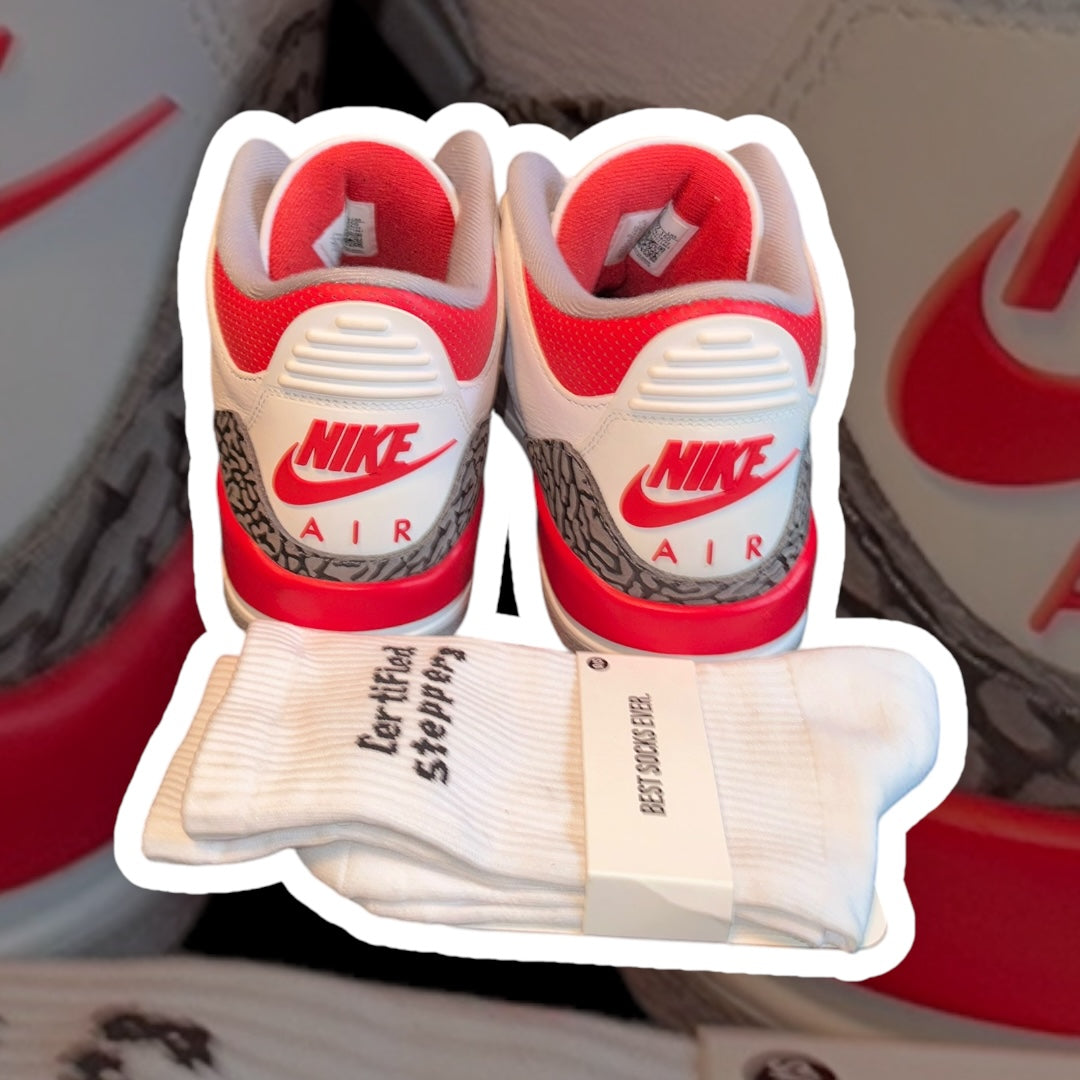 Used Jordan 3 Fire Red