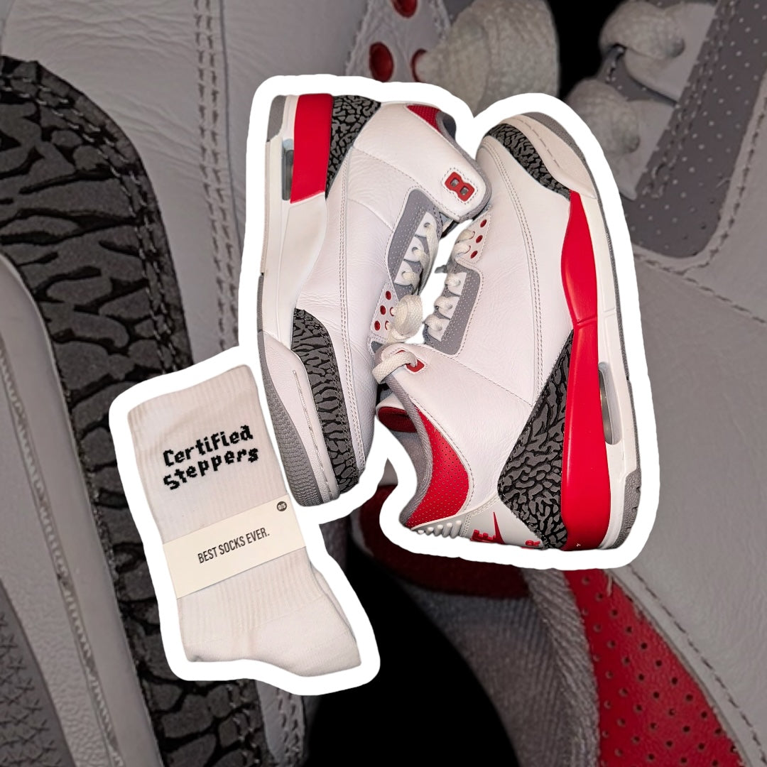 Used Jordan 3 Fire Red