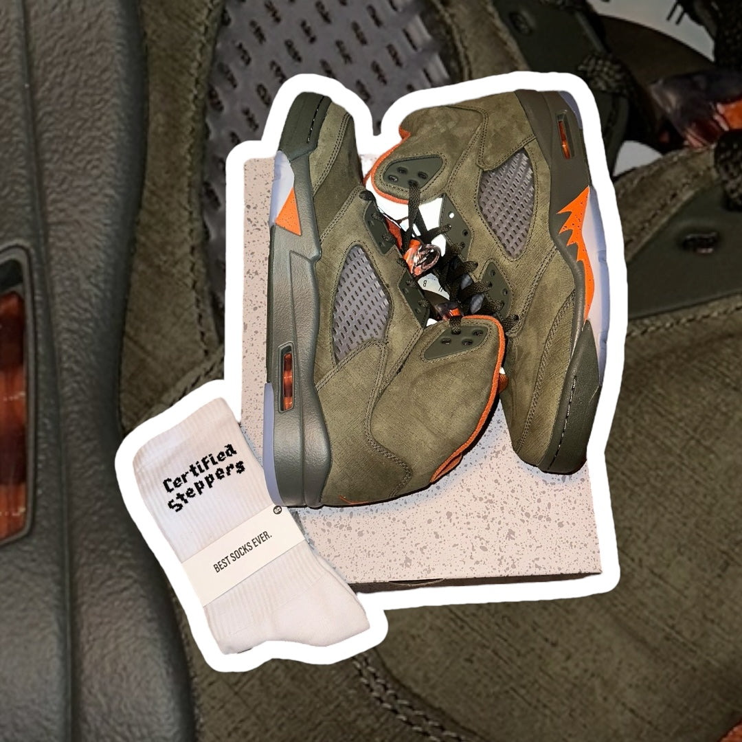 Used Jordan 5 Olive