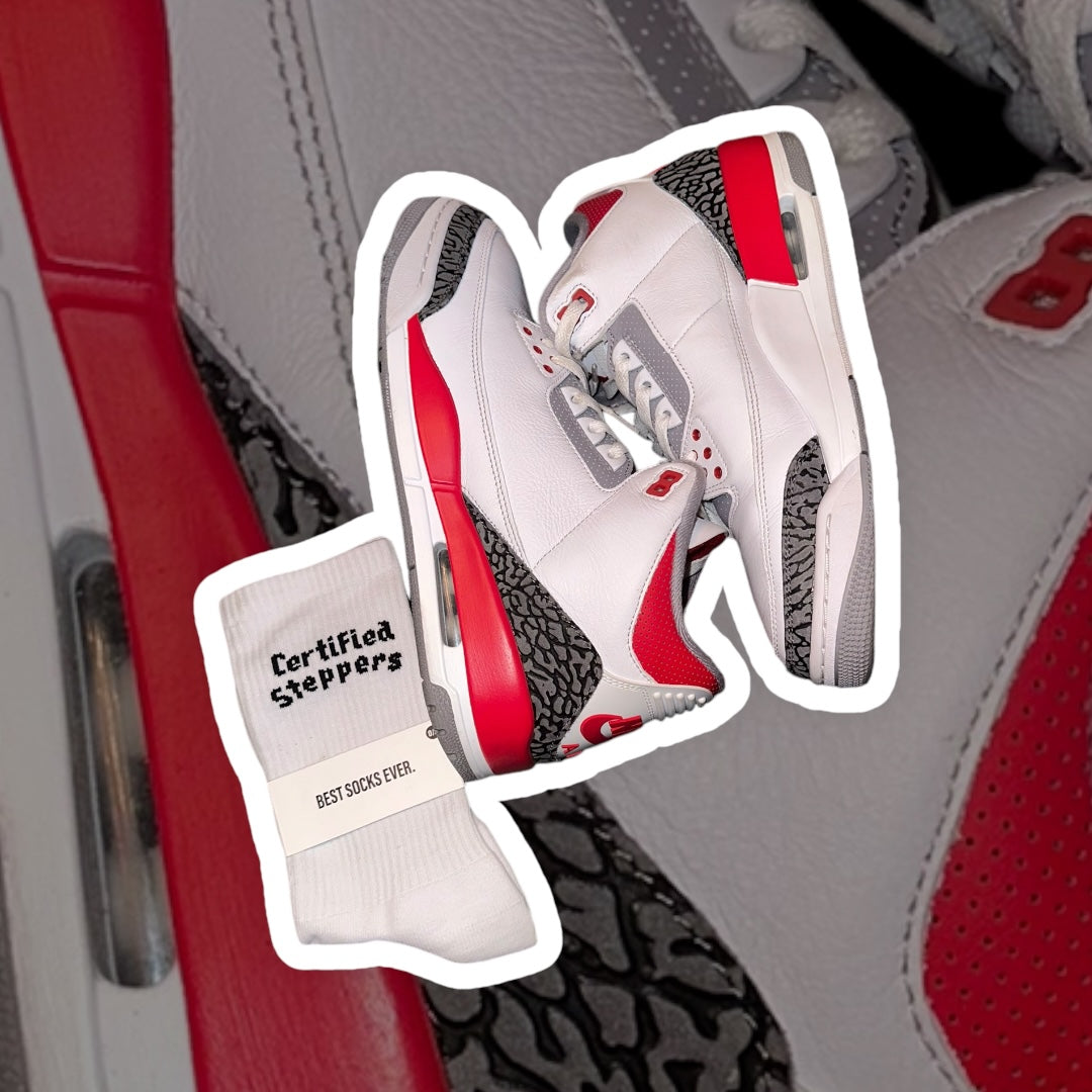 Used Jordan 3 Fire Red
