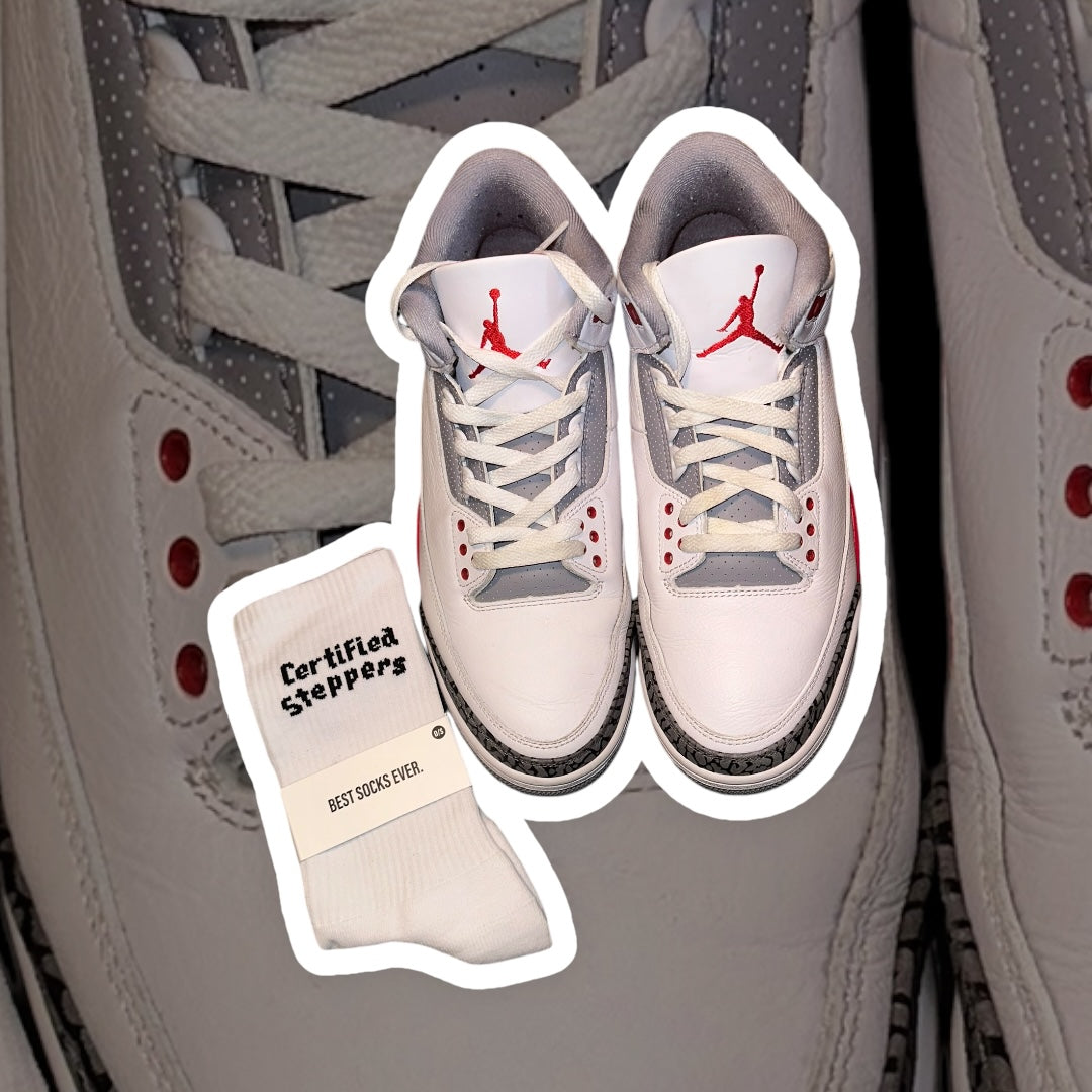 Used Jordan 3 Fire Red