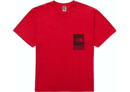 Supreme The North Face Printed Pocket Tee Red
